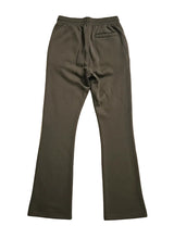 SOLID STACK FLEECE PANTS (OLIVE)
