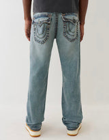 RICKY SUPER T FLAP STRAIGHT JEAN 34" (LIGHT WASH)