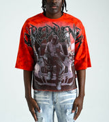TAKER CROPPED TEE T5221, "ENTREPRENEUR" (RED)