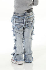Stack Flare Boys 7 Pkt Lt Blue (8-20)