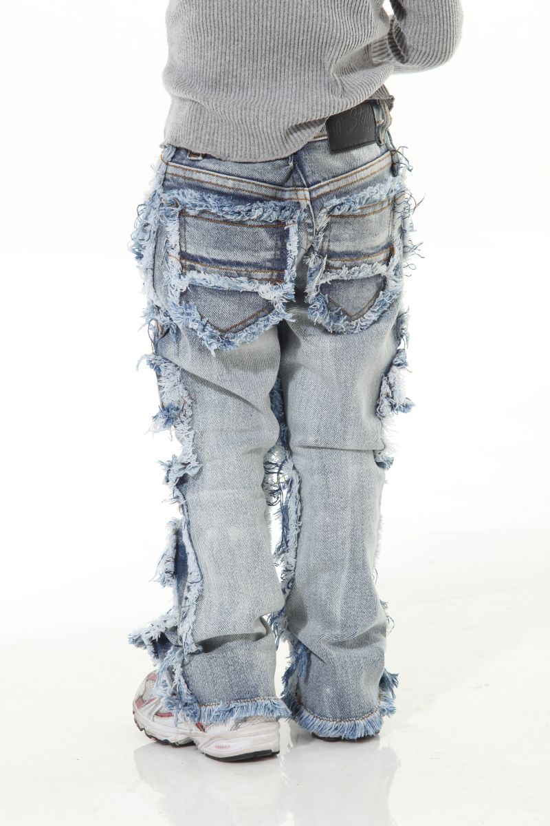 Stack Flare Boys 7 Pkt Lt Blue (8-20)