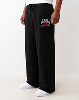 TRUE RELIGION LOGO FLAG BAGGY SWEATPANT (BLACK)