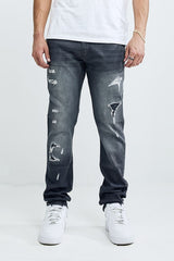 BOY'S RIP AND REPAIR DENIM (TT-50118B) GREY