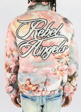 R.STONE - ANGELS TAPESTRY PUFFER JKT (PINK)