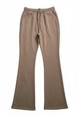 SOLID STACK FLEECE PANTS (KHAKI)