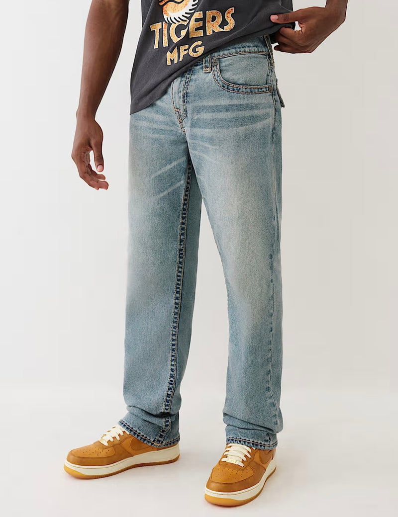 RICKY SUPER T FLAP STRAIGHT JEAN 34" (LIGHT WASH)