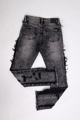 KIDS STACKED JEANS -BLACK