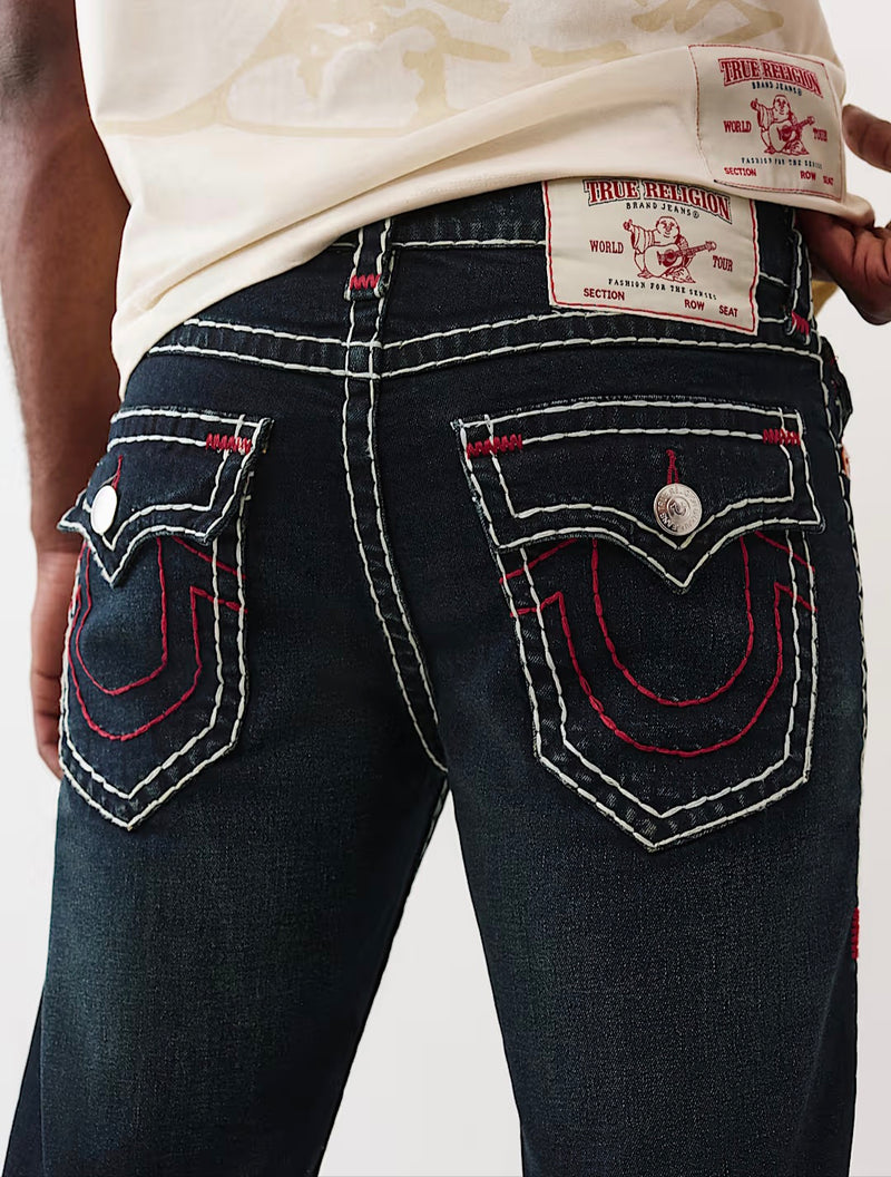 BILLY SUPER T FLAP BOOTCUT JEAN (DARK WASH)
