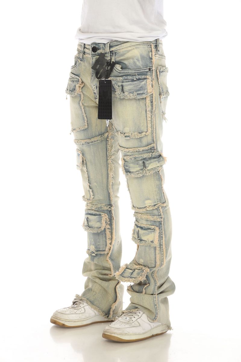 Khaki 7 PKT Stacked Flare (7PKT - 001)