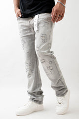 SUPER STRETCH DENIM - STRAIGHT FIT (GRAY)
