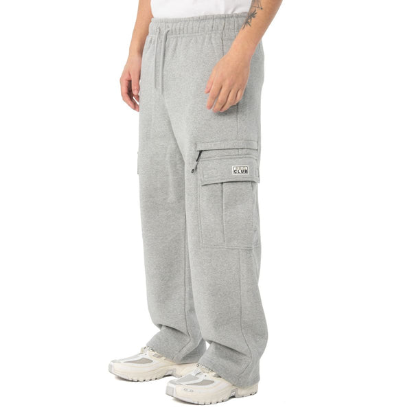 Heavyweight Basic Open Leg Cargo Sweatpants HEATHER GRAY (32PC0404)
