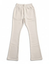 SOLID STACK FLEECE PANTS (CREAM)