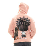 Unruly Life Cropped Hoodie LIGHT  PINK