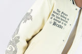 R.STONE VARSITY JKT (CREAM)