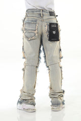 Stack Flare Boys 7 Pkt KHAKI (8-20)