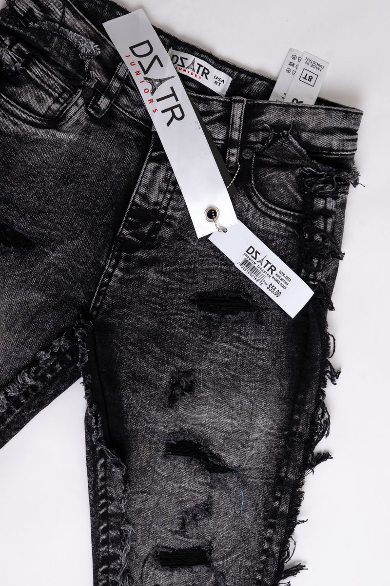 KIDS STACKED JEANS -BLACK
