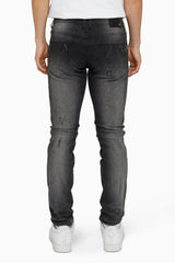 Vintage Washed Slim Jeans (Kuma Black) JP23733