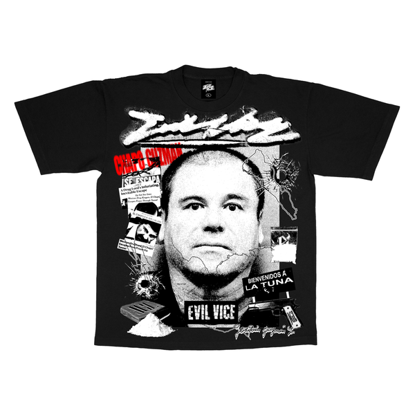 EVIL VICE CHAPO TEE BLACK (S25-09)