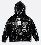 Lightning Angel - Zip Hoodie (BLACK)