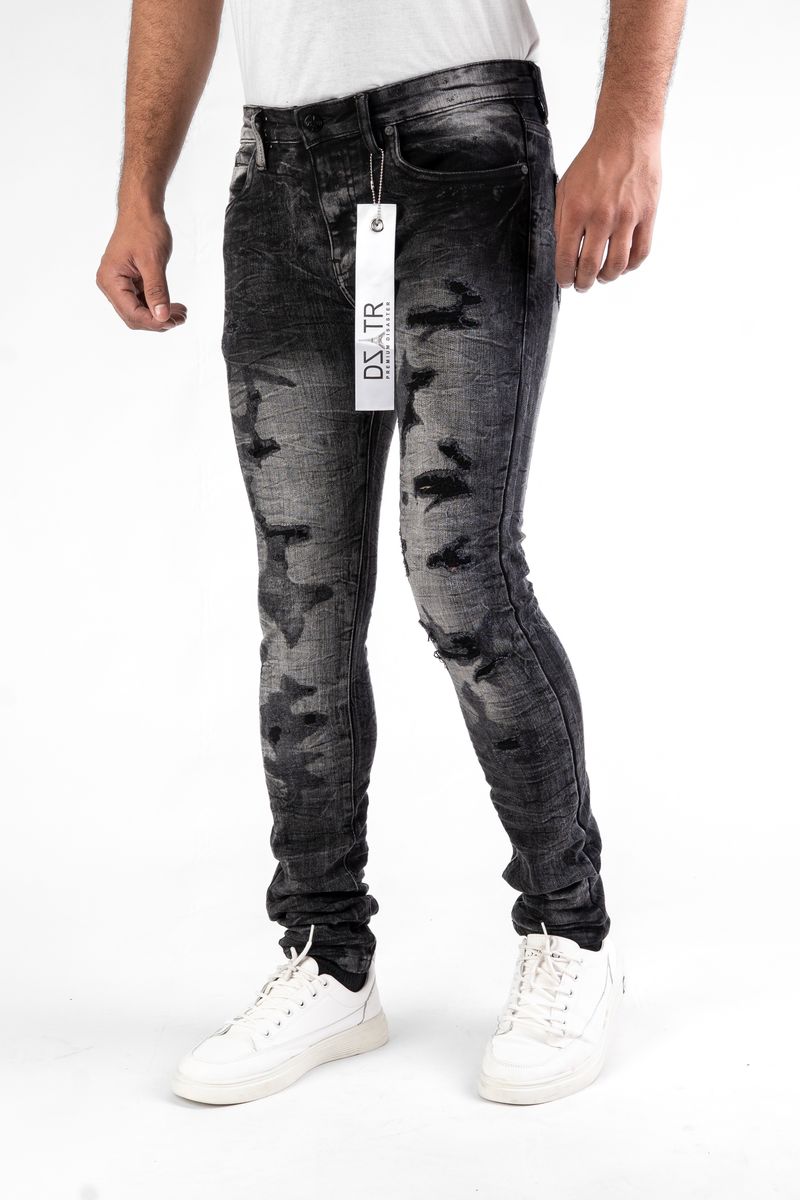 SUPER STRETCH SKINNY - BLACK (DZTR-462 BLACK)