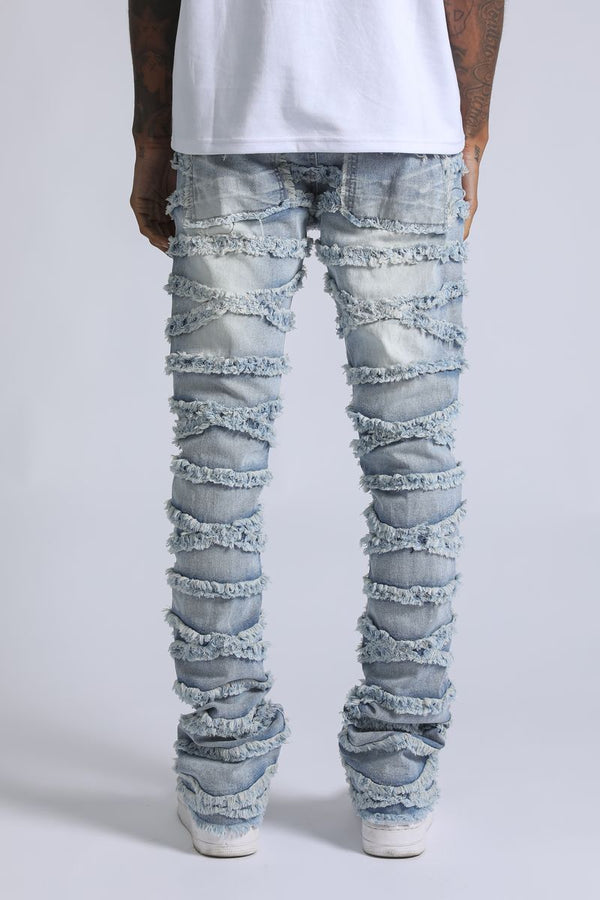 SUPPLY STACKED JEANS LT WASH FALCON (SPD25-8)