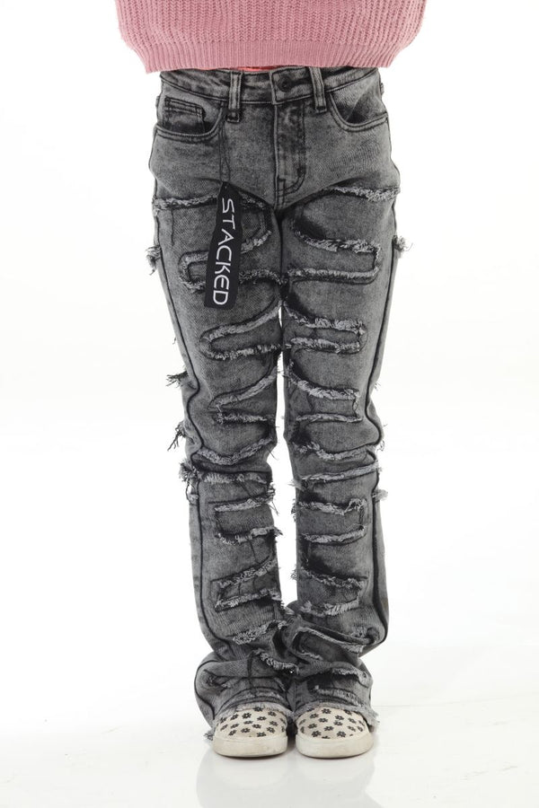 STYLO STACKED JEANS ACID WASH (SNK 2-20)