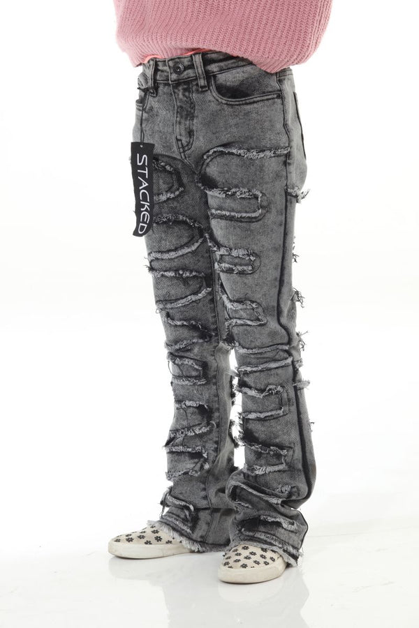 STYLO STACKED JEANS ACID WASH (SNK 2-20)