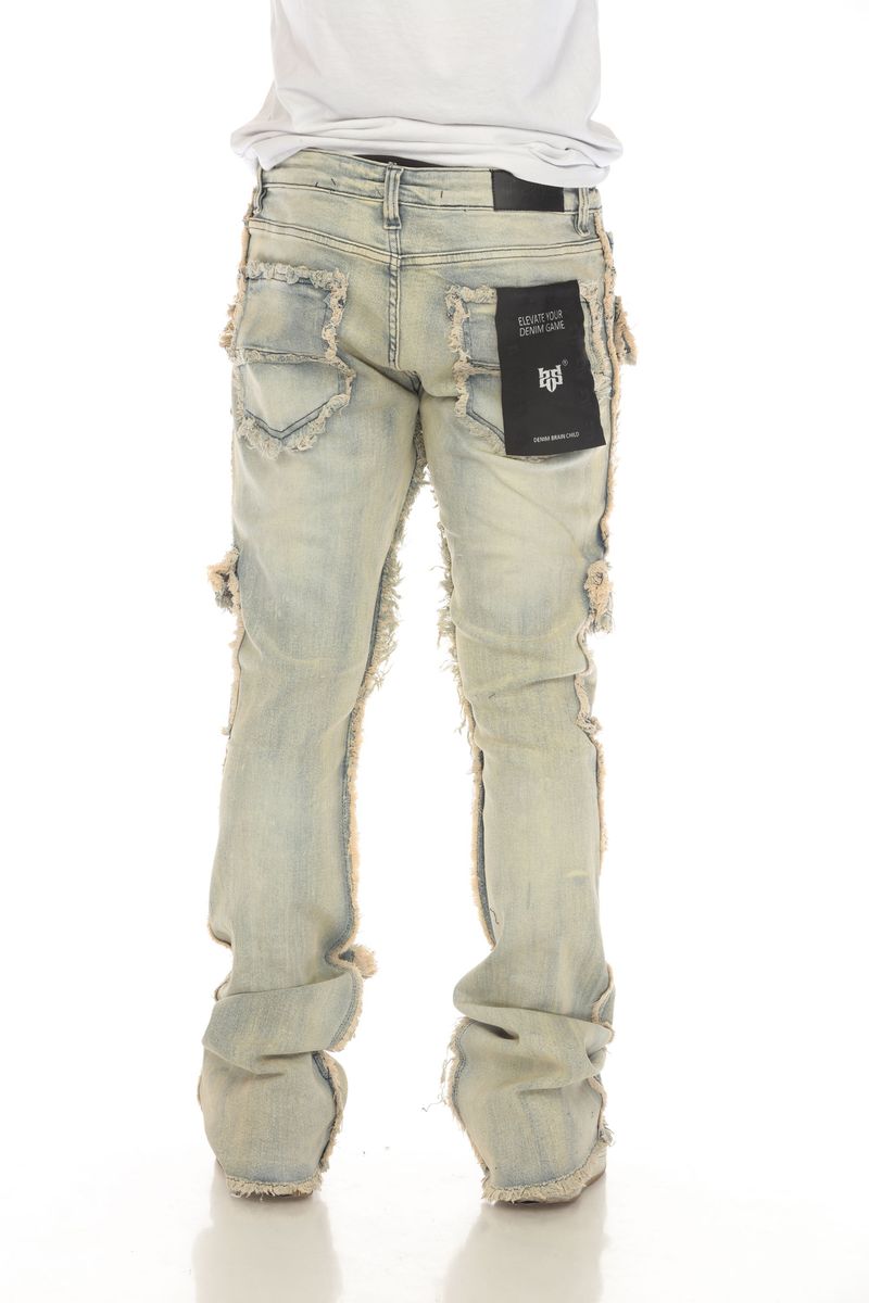 Khaki 7 PKT Stacked Flare (7PKT - 001)
