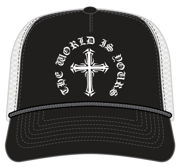 THE WORLD IS YOURS TRUCKER (T5492A- BLK/WHT)