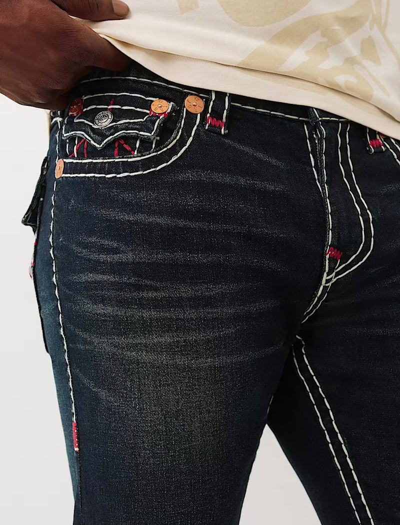 BILLY SUPER T FLAP BOOTCUT JEAN (DARK WASH)