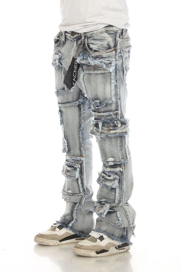 Stacked Flare 7 PKT Light Wash (7PKT - 02
