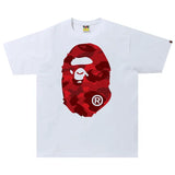 BAPE Color Camo Big Ape Head Tee (White/Red)