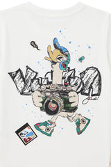 Kids Black Label "PHOTO DUCK" Crew Neck T-Shirt (White)