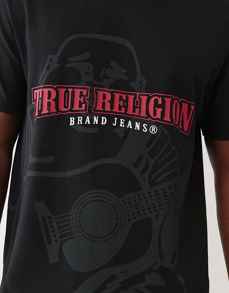 BUDDHA SHADOW LOGO TEE (JET BLACK)