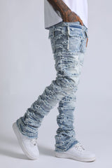 SUPPLY STACKED JEANS LT WASH FALCON (SPD25-8)