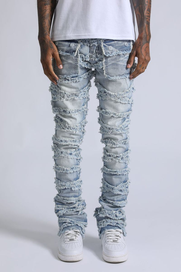 SUPPLY STACKED JEANS LT WASH FALCON (SPD25-8)