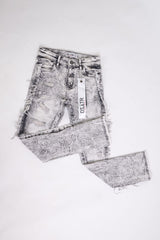 KIDS STACKED JEANS - GREY