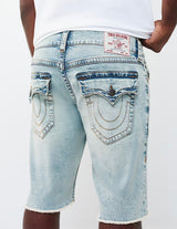 RICKY SN FLAP SHORT FRAY HEM (Playmaker Faded Indigo LT Wash) 110234