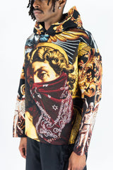 TAPESTRY PULLOVER HOODIE (BLACK)