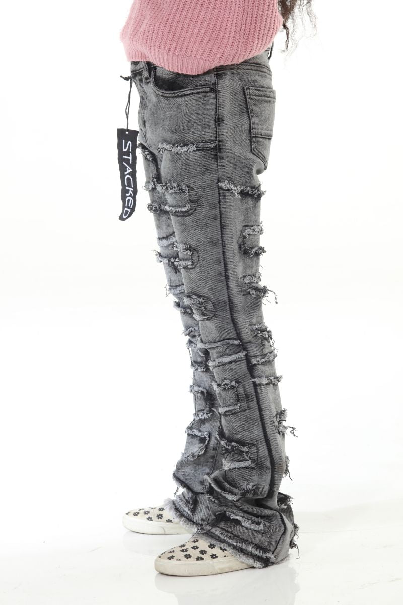 STYLO STACKED JEANS ACID WASH (SNK 2-20)
