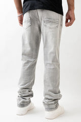SUPER STRETCH DENIM - STRAIGHT FIT (GRAY)