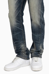 Essential Vintage Washed Straight Jeans (Sitka Blue) JP26F233