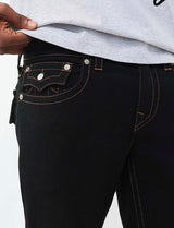 RICKY SN FLAP SHORT FRAY HEM (Body Rinse Black) 110237