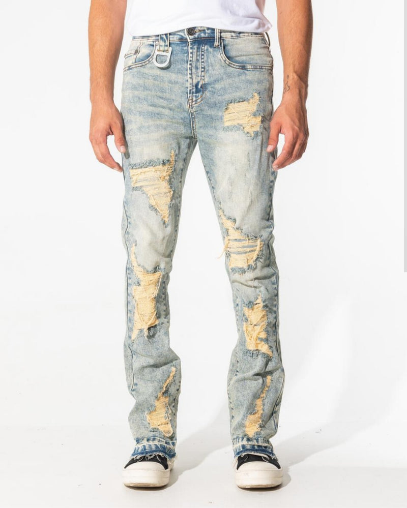 RIVE - STACKED DENIM (STONED INDIGO)