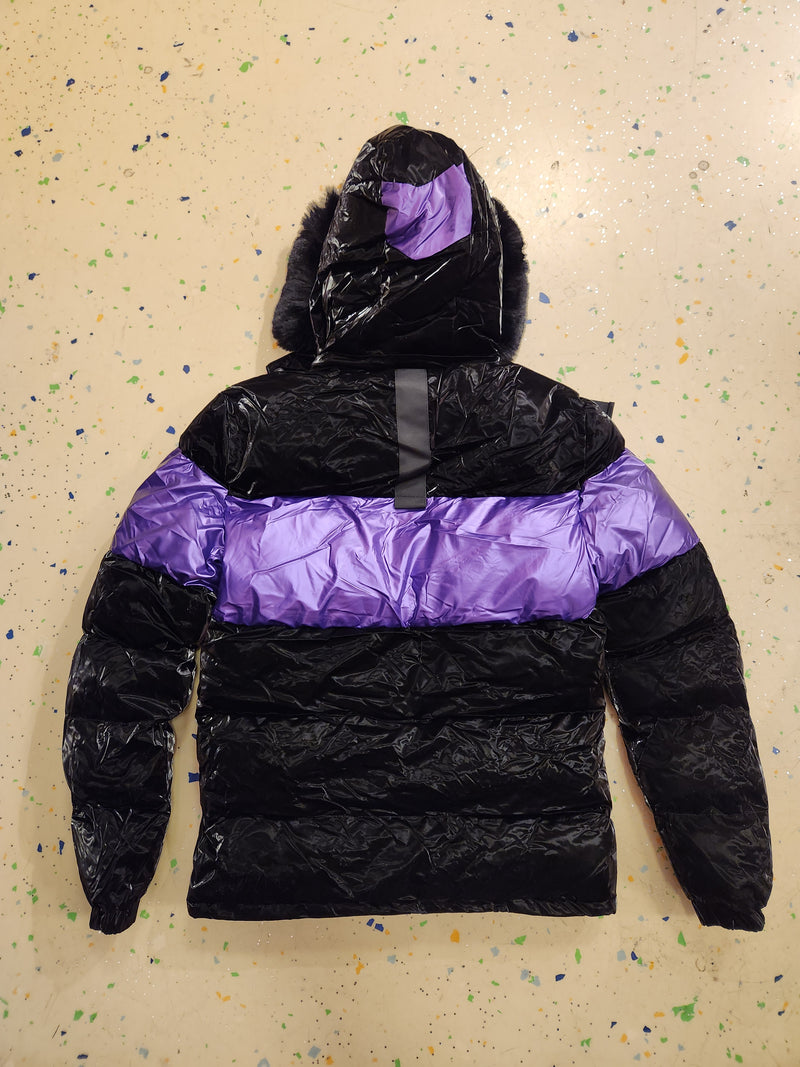 PURPLE REVERSIBLE BUBBLE JACKET