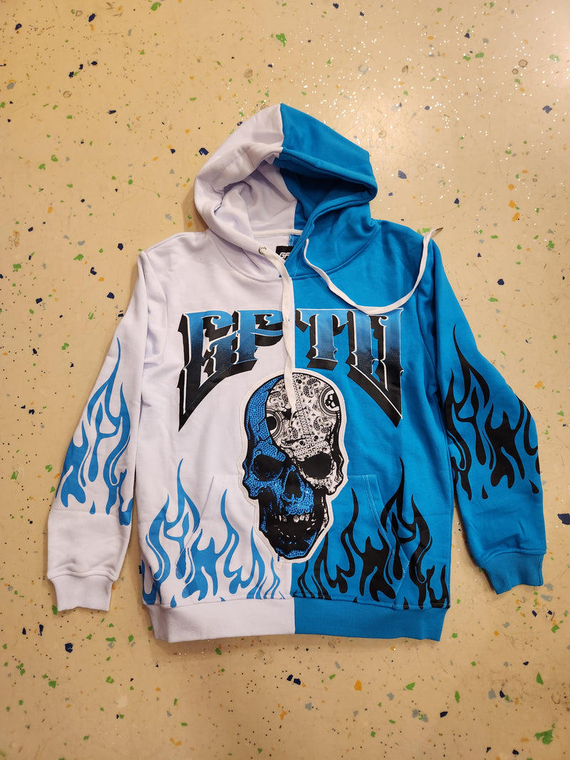 GH DWAYNE BLUE HOODIE (WHITE)