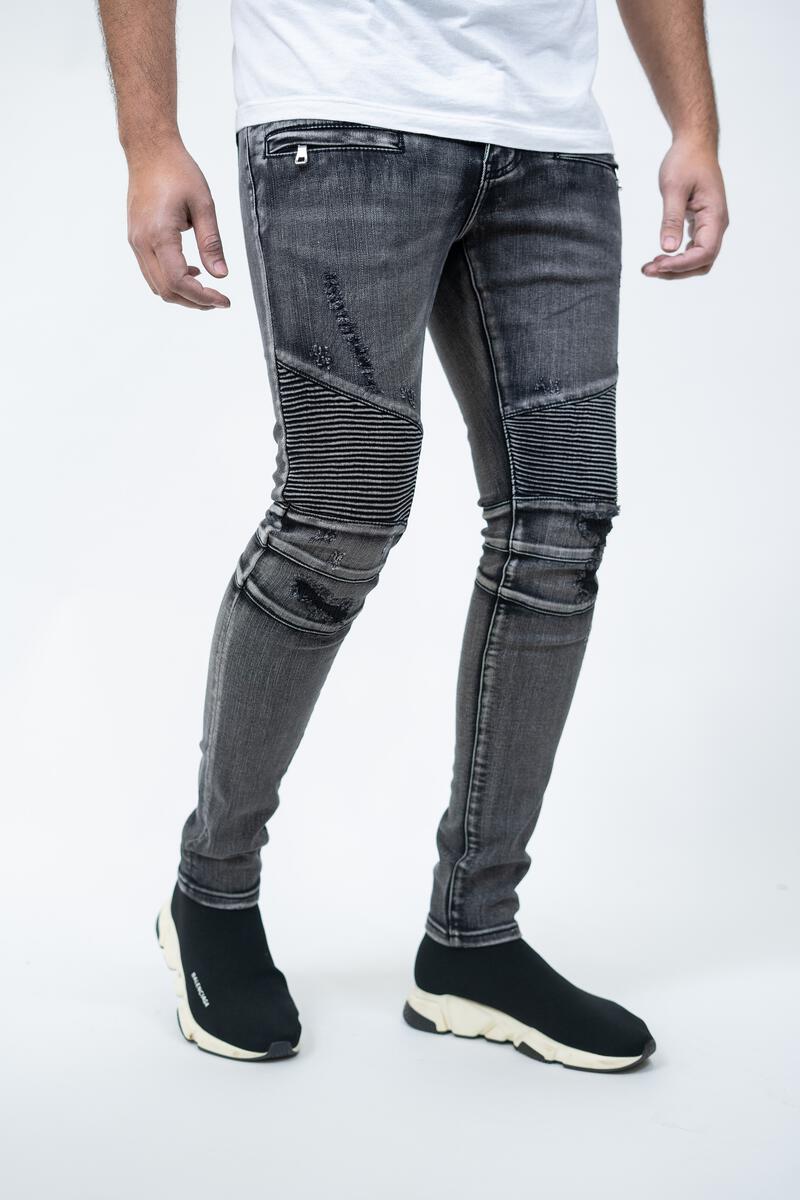 ROME PREMIUM STRETCH BIKER DENIM