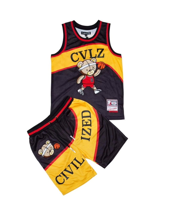 Civilized Basketball Jersey & Short Set (CV1512-1513 BLACK)