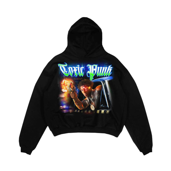 TOXIC PUNK HOODY (TOXICPUNKHOODYBLK)